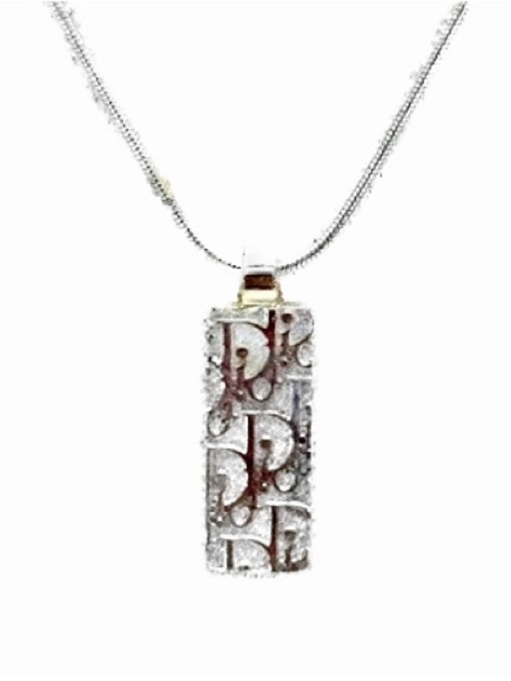 Vintage Dior Silver Trotter Necklace